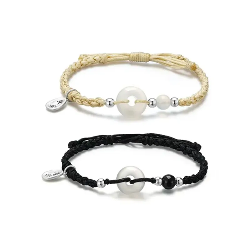 Bermuda Eyes Chalcedony Jade Bracelets Unisex-2