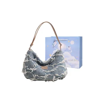 Duoluplo Doron Paul Denim Shoulder Bag Women's Blue