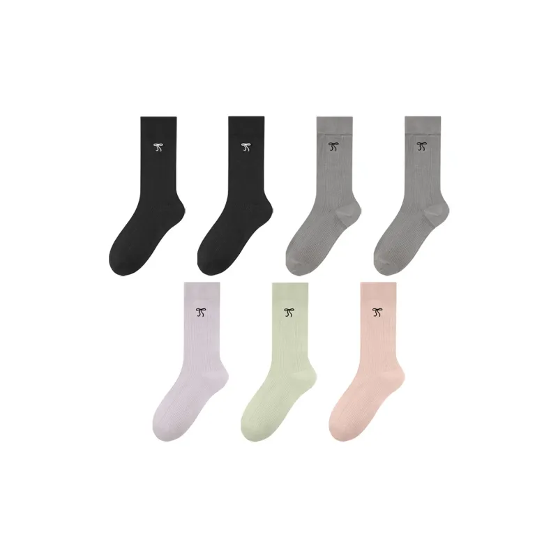 MIIOW Cool One Summer Series Knee High Socks Women's 7 Pack-5