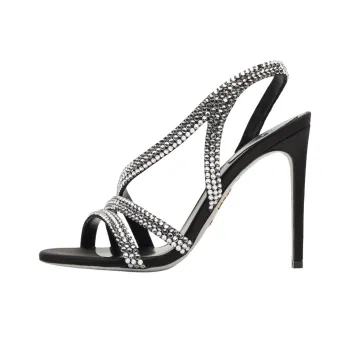 RENE CAOVILLA Lisa Strap Sandals 10.5cm Women's Black