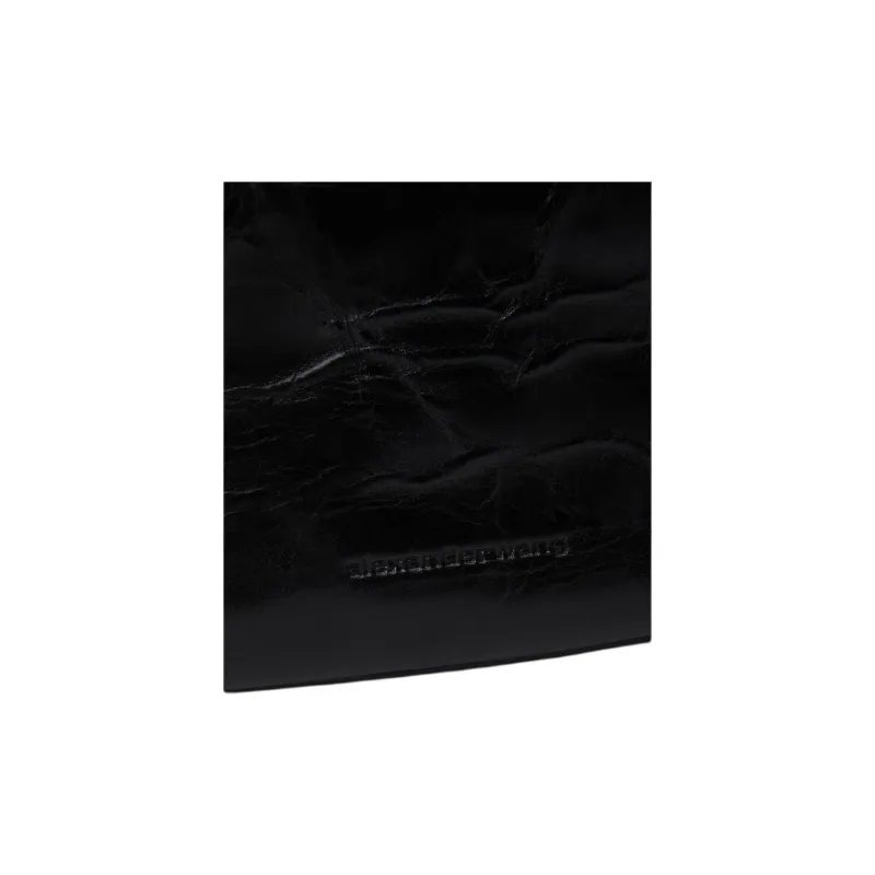 Alexander Wang Cow Leather Tote Bag, Shopping Bag, Shoulder Bag, Handbag Tubas Women's Black-5