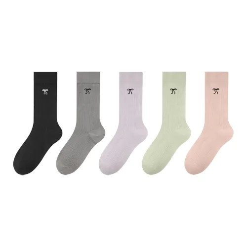 MIIOW Knee High Socks Women's 5 Pack