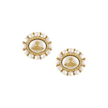 Vivienne Westwood Orb plaque Earrings