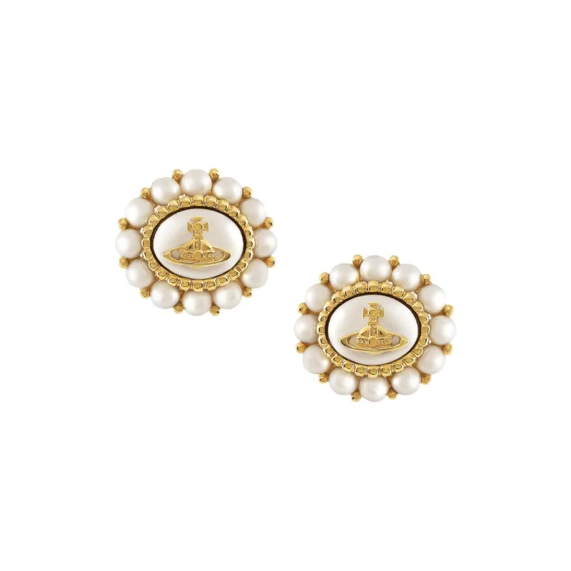 Vivienne Westwood Orb plaque Earrings-0