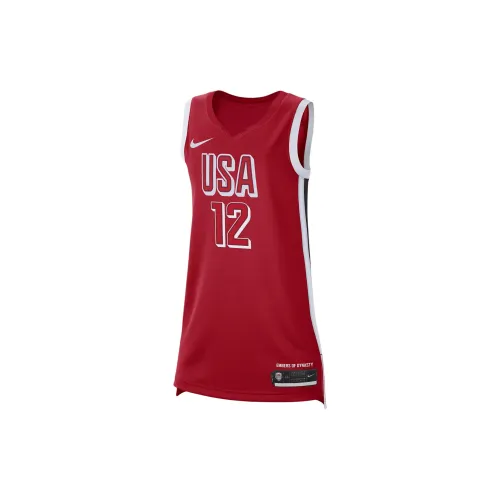 Nike USA Basketball Olympic Team Series Basketball Jerseys Unisex Red