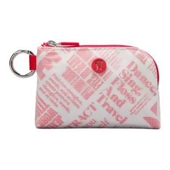 Lululemon Recycled Nylon Card Holder Regular Women's Pink & White