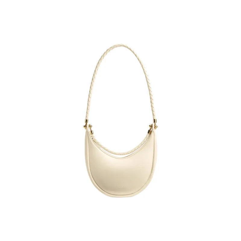 Bottega Veneta Calfskin Handbag Shoulder Bag Small Size Women's Sea Salt White-1