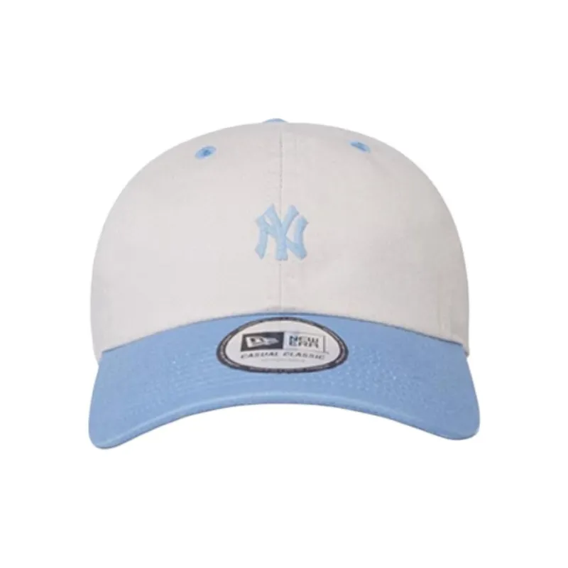New Era Cotton Baseball Caps Unisex Ivory White-1
