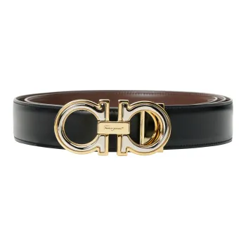 Ferragamo Logo Engraved Gancini Buckled Belt