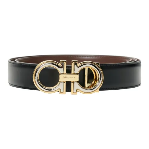 Ferragamo Logo Engraved Gancini Buckled Belt