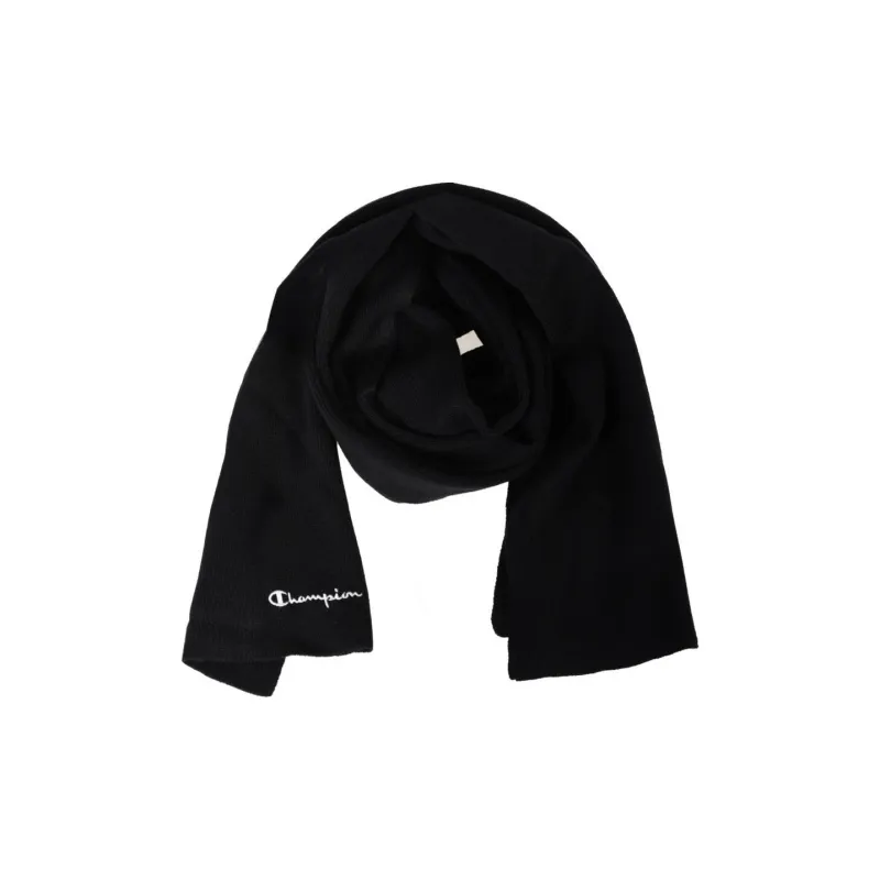 Champion Acrylic Fiber Knit Scarves Unisex Black-0