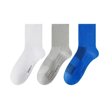 XXLLG Mid Calf Socks Men's 3 Pack