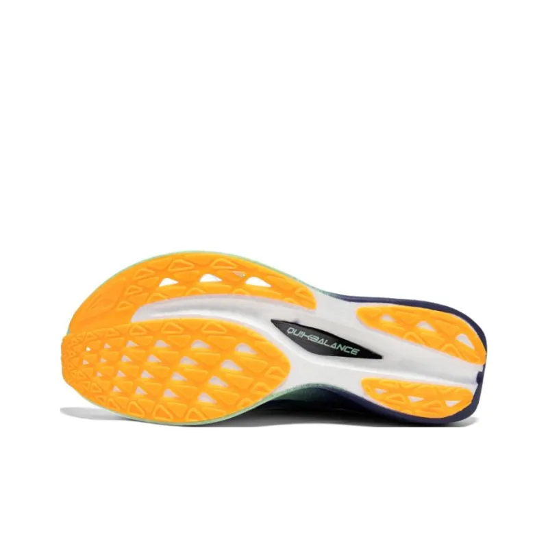 361° Cushioning Breathable Low Top Running Shoes Men's Green Blue-4