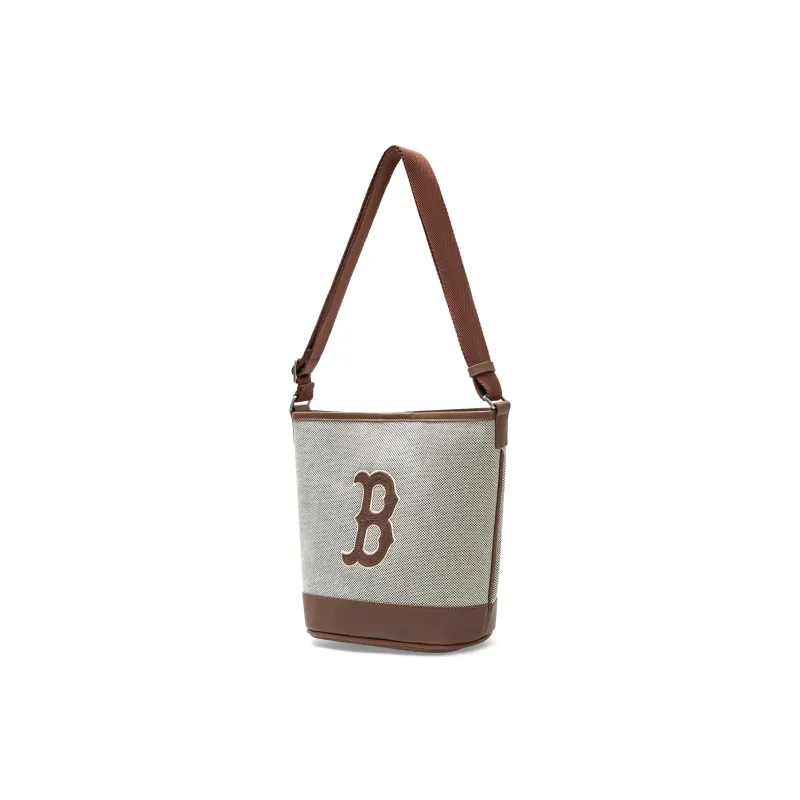 MLB Canvas Canvas Bag Bucket Bags Portable Crossbody Bag Shoulder Bag Regular Unisex Brown Gray Multicolor-1