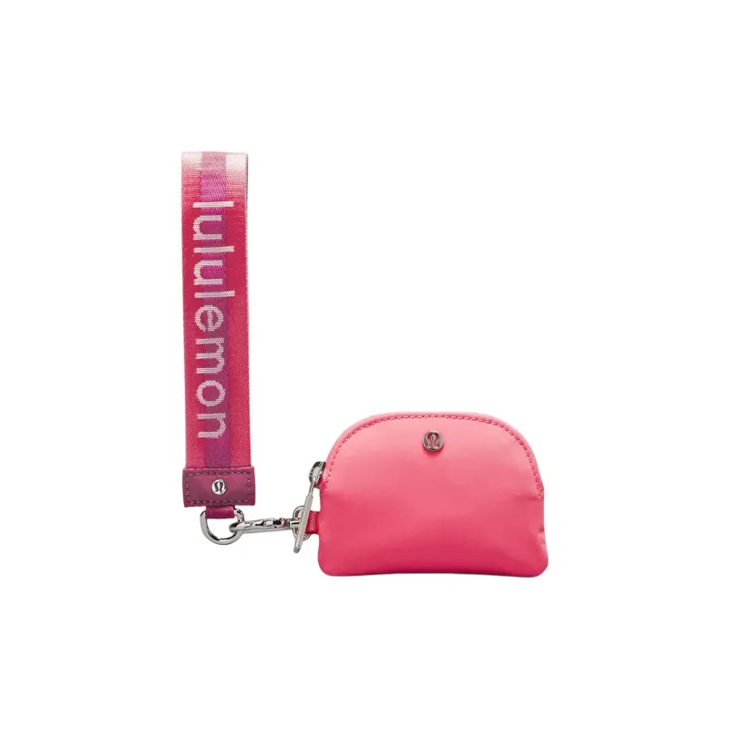 Lululemon Recycled Nylon Coin Purse Regular Women's Washed Purple Red/Cherry Blossom Pink/White-1