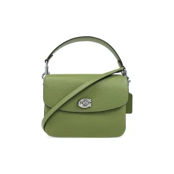 COACH Cassie Cow Leather Handbag Crossbody Bag Small Size Women's Green
