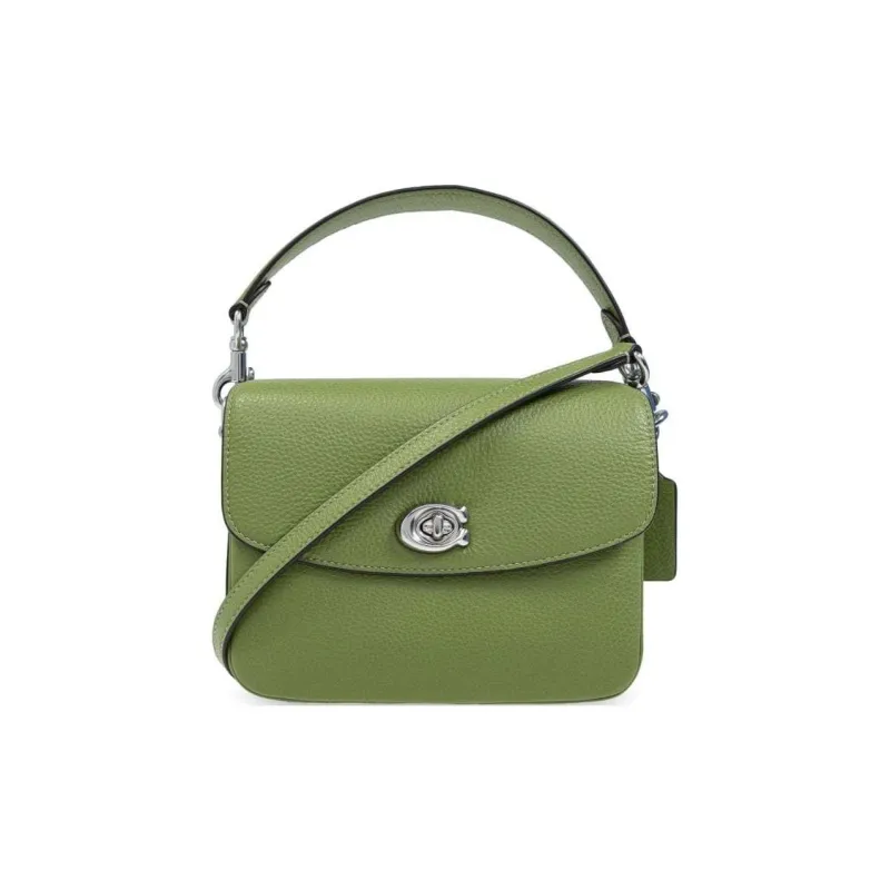 COACH Cassie Cow Leather Handbag Crossbody Bag Small Size Women's Green-0