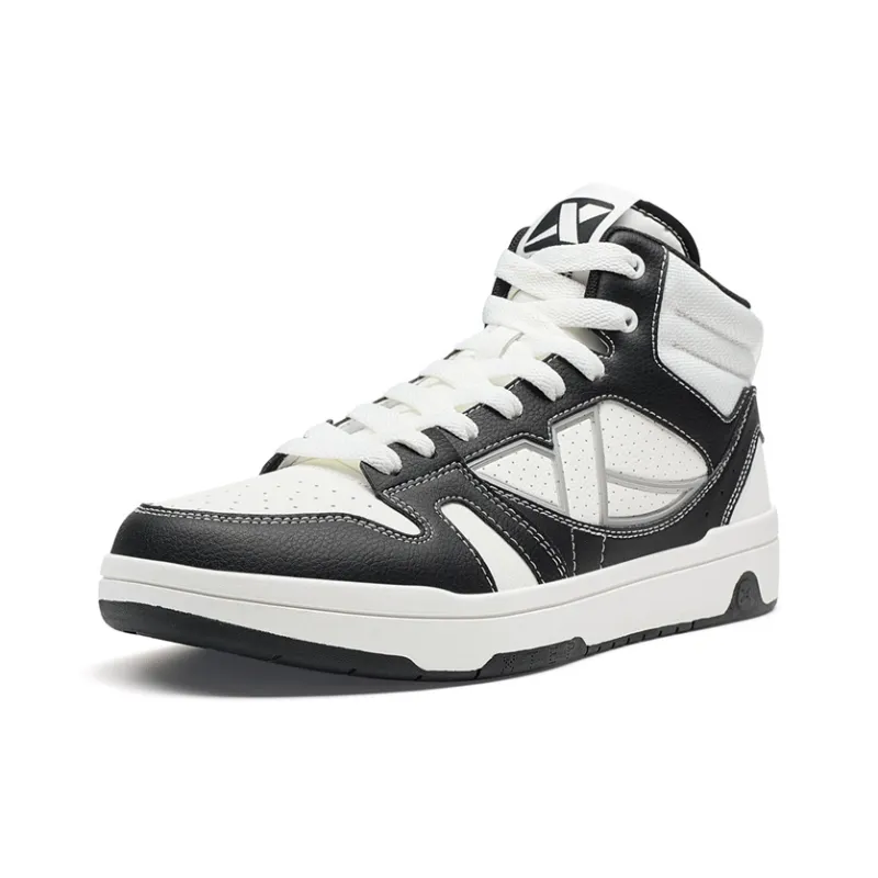 XTEP MAXX LITE Lightweight High Top Skateboard Shoes Men's Canvas White/Black-2