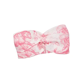 DIOR Silk Hair Bands Unisex Pink
