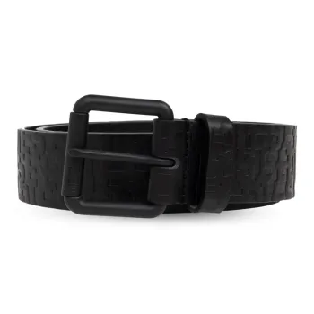 DIESEL B Monogram Embossed Buckled Belt
