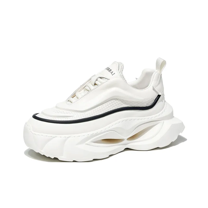MOERBAI Slip-Resistant Breathable Height Increasing Low-Top Casual Shoes Men's-1