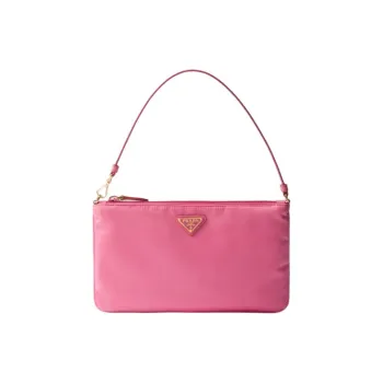PRADA Nylon Handbag Shoulder Bag Mini Women's Begonia Pink