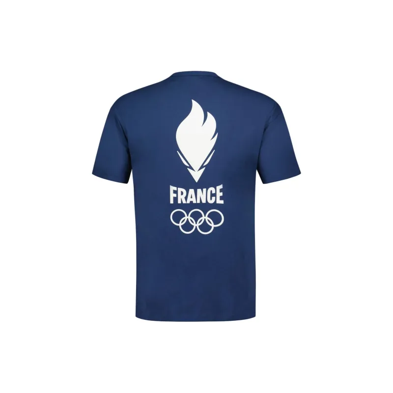 Le Coq Sportif Paris Olympic Games Series SS24 T-Shirt Équipe De France Homme T-Shirt Men's Blue-1