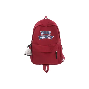 Kaka Tree Nylon Backpack Unisex Red/Black/White/Light Blue/Dark Blue