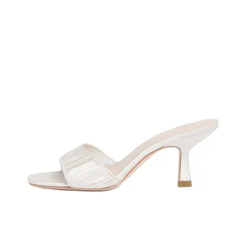 Loeffler Randall Slide Slippers 7cm Women's Pearl White