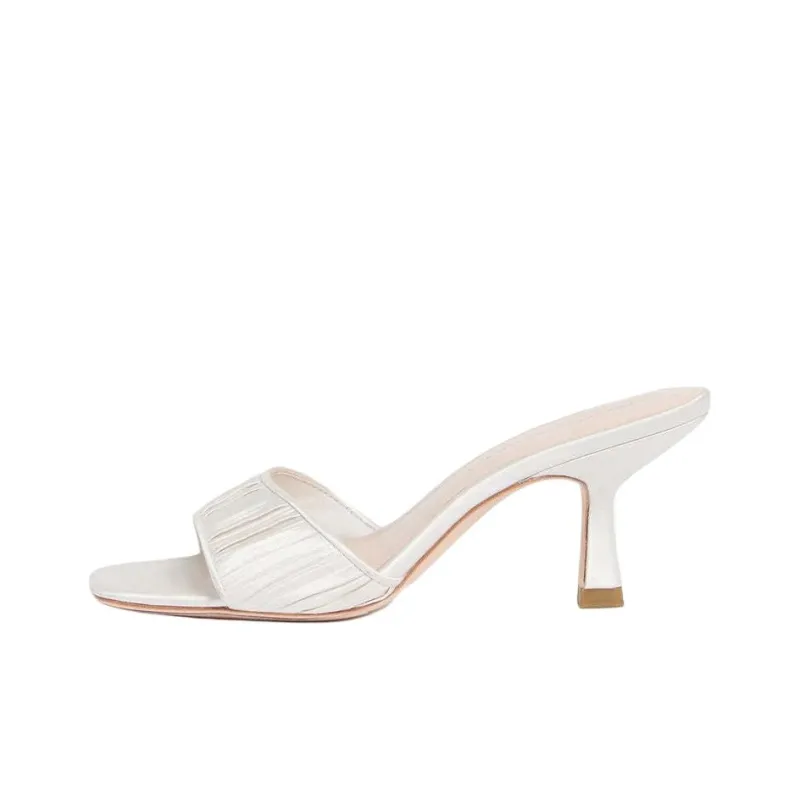 Loeffler Randall Slide Slippers 7cm Women's Pearl White-0