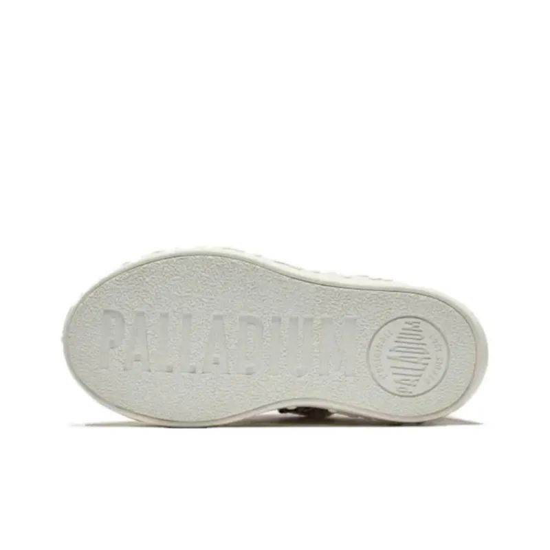 Palladium Low Top Skateboard Shoes Unisex Blue Brown White-5