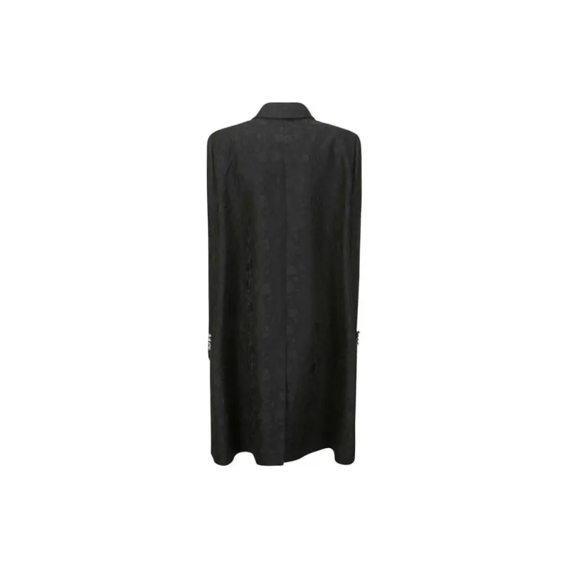 Lanvin Button Detailed Straight Hem Coat-1
