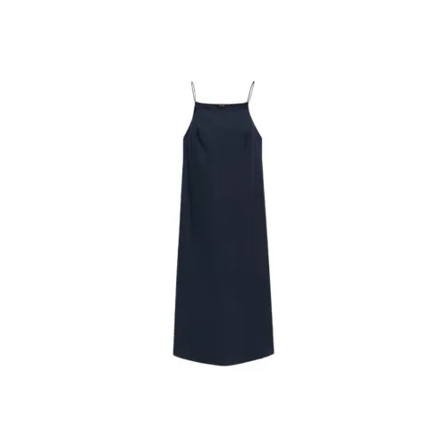 Massimo Dutti Slip Dresses Women's Sea Blue