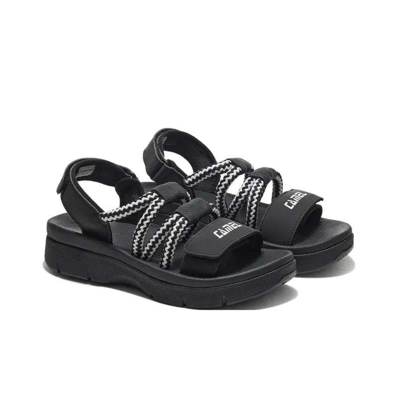 CAMEL Beach Sandals Women's Milk White/Land Red/Black/Lilac Gray/Shy Blue/Velvet Pink-7