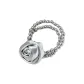 Silver Rose Beads Hair Tie