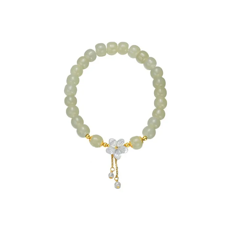 CHINA GOLD Bracelets Pale Greenish White Jade Women's-0