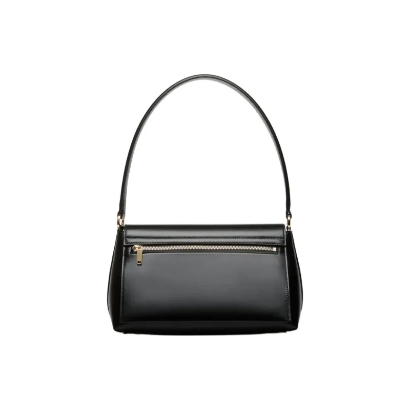 BALLY Grained Calfskin Handbag Small Size Women's Black-2