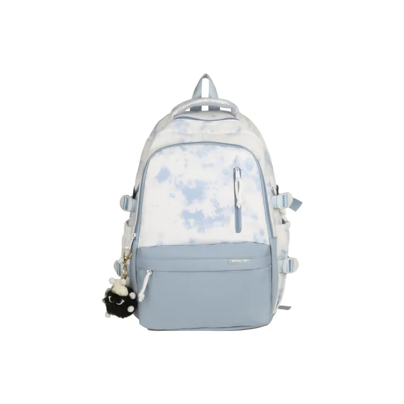 KAKAXI Nylon Backpack Women's Black/Purple/Green/Blue/Pink/Coffee-5