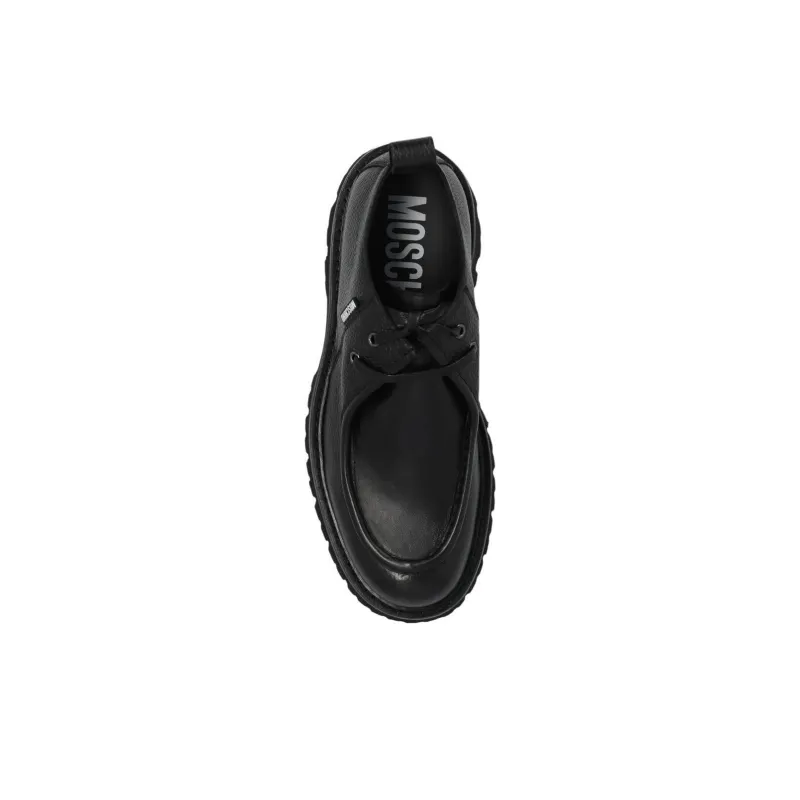 MOSCHINO Lace Up Low Top Boots-4