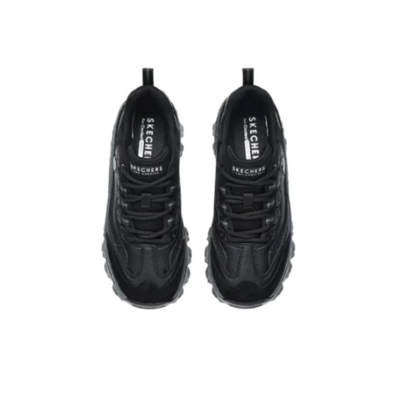 Skechers Street Anti Slip Wear Resistant Low Top Chunky Sneakers Women's Black-2