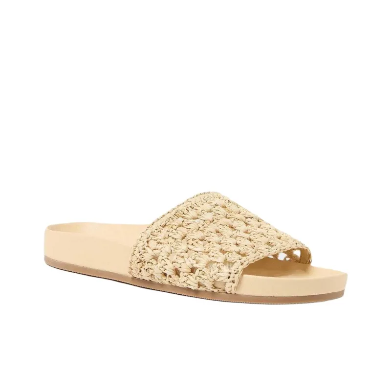 Loeffler Randall Slide Slippers Women's Beige-2
