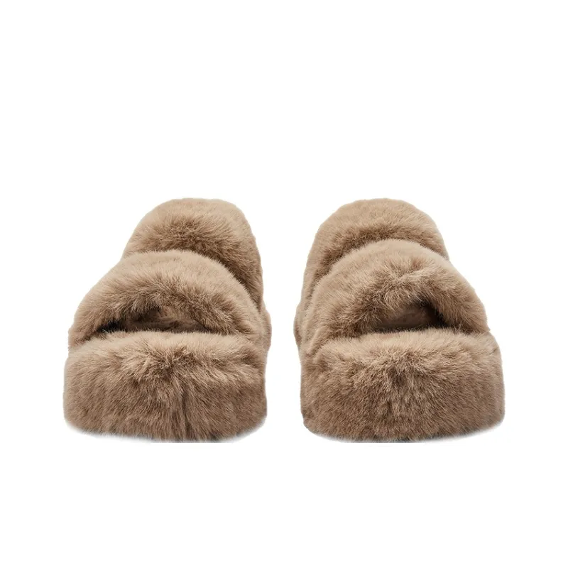 JUZI PVC Polyvinyl Chloride Slip-Resistant Abrasion-Resistant Slide Slippers Women's-8
