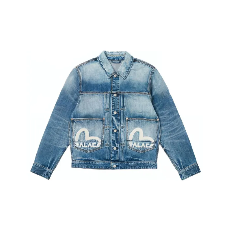 PALACE X Evisu Dice Denim Jacket-1