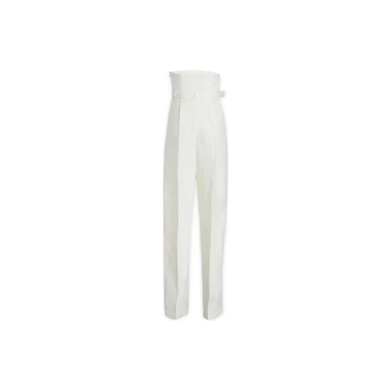 ALBERTA FERRETTI Belted Strapless Pleated Jumpsuit-1