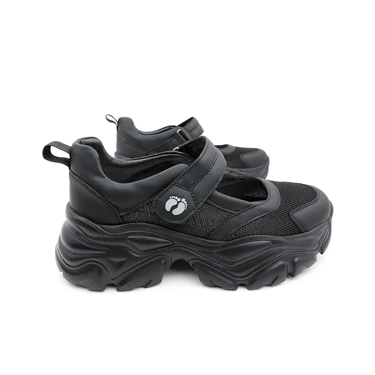 HANG TEN Lightweight Breathable Slip-Resistant Low-Top Casual Shoes Women's Black-4