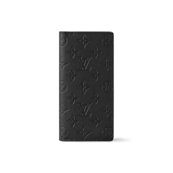 LOUIS VUITTON Brazza Wallet Monogram Shadow Black