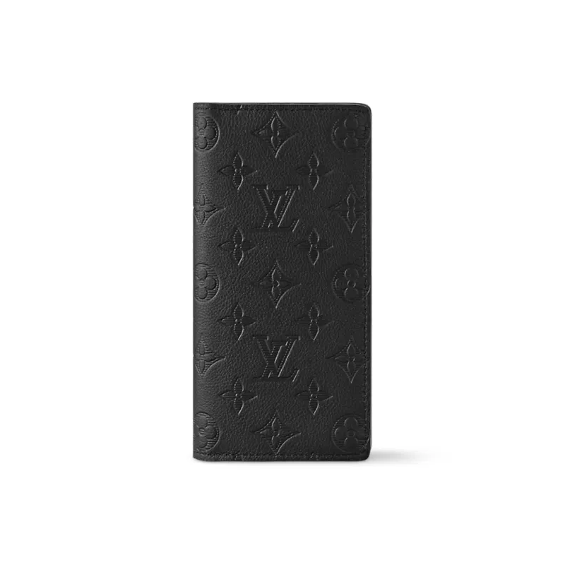 LOUIS VUITTON Brazza Wallet Monogram Shadow Black-0