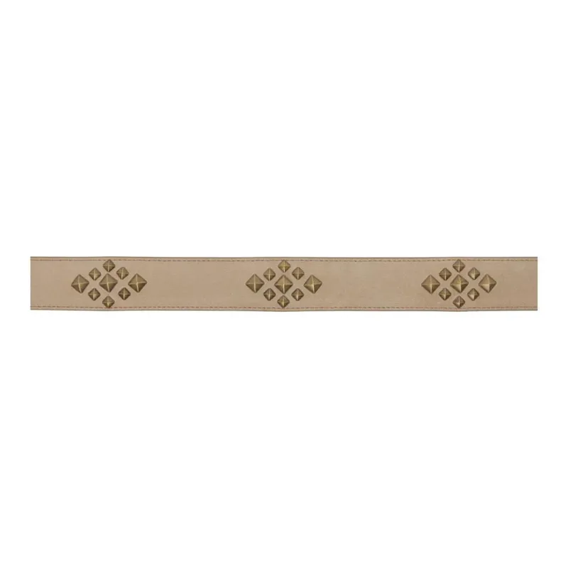 Needles Logo Identification Suede Leather Belts Men's Brown Width: 4CM-1