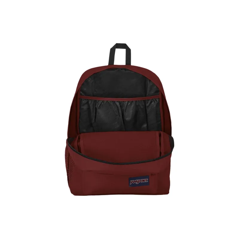 JanSport Recycled Polyester Backpack Unisex Reddish Brown-3