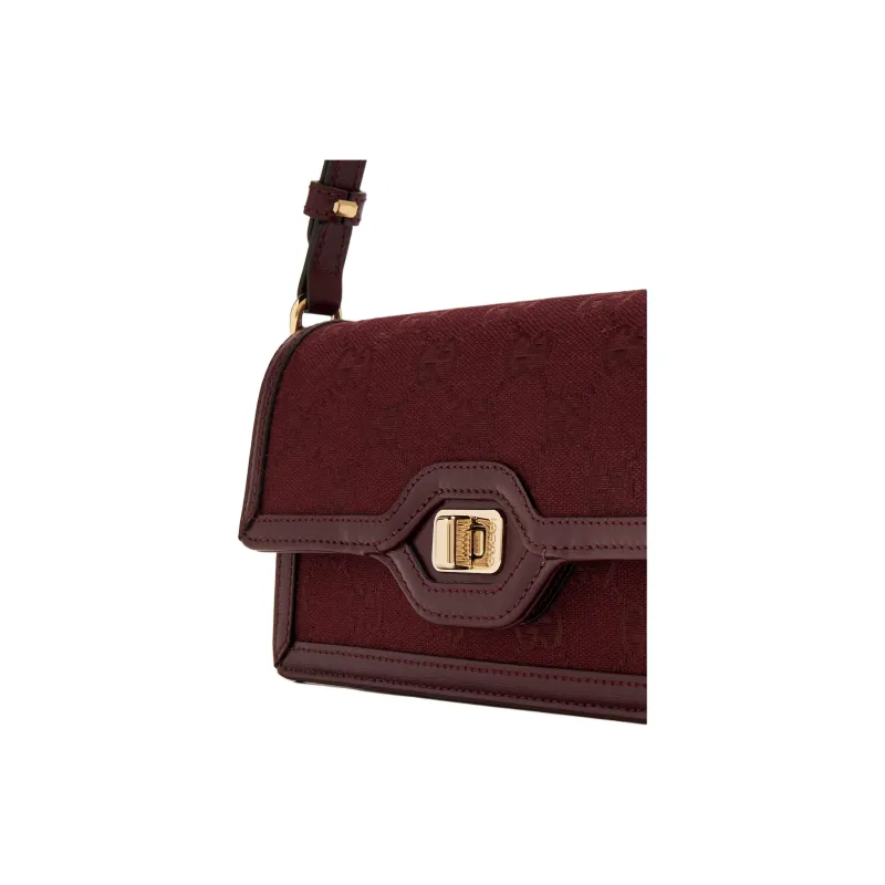 GUCCI Canvas Handbag Shoulder Bag Mini Women's Red-2